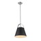 Z-Lite Z-Studio 1 Light Pendant, Matte Black 726P-MB+BN - alternate 5